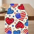 thumbnail image 4 of EGNMCR Patriotic Tablecloths 4th Of July Decorative Tablecloth And Table Runner Independence Day Patriotic Table Linen Set Dining Table Home Decoration Linen tables runner, 4 of 6