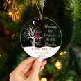 thumbnail image 2 of Always and Forever in Our Hearts Ornaments, Personalized Red Cardinal Bird Ornament Gifts for Lost Loved Ones, Customized Name Cardinal Memorial Ornaments, 2025 First Christmas in Heaven Ornament, 2 of 6