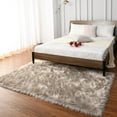 thumbnail image 5 of Homore Modern Soft Faux Bedroom Carpet, Outdoor Rugs, 2' x 3' , Beige, 5 of 6