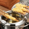 thumbnail image 2 of Maytalsory Casserole à Friteuse Profonde en Acier Inoxydable avec Grille de Filtration Maître de la Friture Robuste, 2 of 6