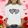 thumbnail image 1 of Blusas y camisas de manga larga con cuello redondo y estampado infantil, manga 3/4/cuello redondo tres cuartos, camisa y top para niños, top de poliéster para niños, 1 of 5