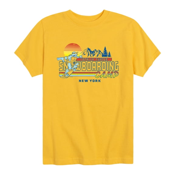 Teenage Mutant Ninja Turtles - Snowboarding Camp - Youth Boys Short Sleeve Graphic T-Shirt
