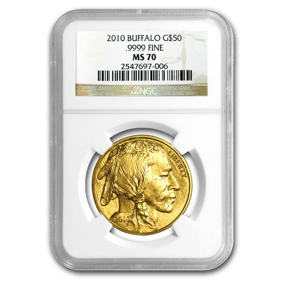 2010 1 oz Gold Buffalo MS-70 NGC