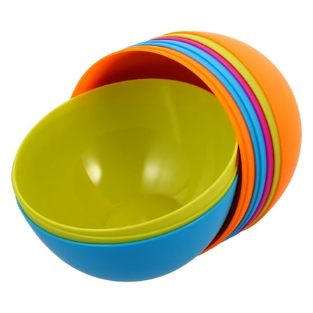 KALLORY Plastic Unbreakable Bowls for Home Use Assorted Color and Easy to Pieces