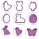 thumbnail image 3 of Molde, 9 piezas/juego de moldes de Pascua, cortador de galletas de plástico, molde de Pascua muy versátil, 3 of 9