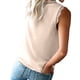 thumbnail image 1 of Jumpingount Camiseta Dido para mujer, sin mangas, con cuello en V, de encaje, informal, sin mangas Prendas para la parte del cuerpo albaricoque SG, 1 of 6