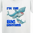 thumbnail image 4 of Inktastic I'm the Big Brother Shark Youth T-Shirt, 4 of 5