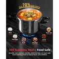 thumbnail image 3 of 8 Qt  Cooker Stainless Steel,  Cooker with -Hand Locking, Dual Locking Safety System, [3-In-1]Compatible with Gas & Induction,  Cooking for Large Meals, 3 of 6