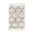 thumbnail image 3 of Unique Loom Hygge Shag Collection Area Rug - Trellis (2' 2" x 3' 1" Rectangle Beige/Gray), 3 of 7