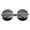 Black-Silver / Lavender, variant on sunglassLA - Women's High Fashion Eyelid Metal Frame Oversize Round Sunglasses - 58mm