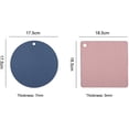 thumbnail image 2 of Trivet for Hot Dishes Silicone Pot Holders Hot Pads Plate Holder, Gripper Pad Garlic Peeler Drying Mat Coasters (Grey (2 Round, 2 Square)), 2 of 5