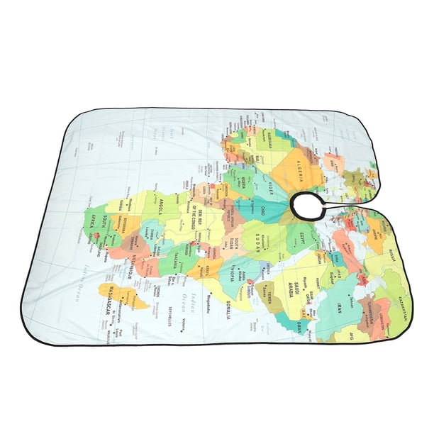 Cape de Corte de Cabello, Cierre Ajustable Mapa Impermable Mapa de Barbería Cabo Reutilizable Profesional Para Salón para Adultos