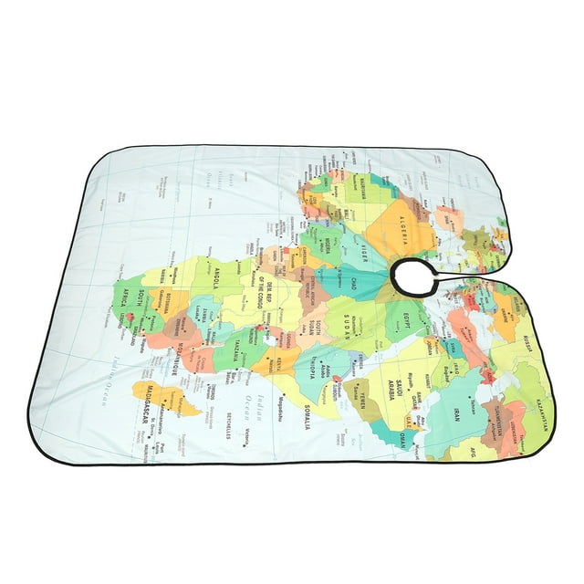Cape de Corte de Cabello, Cierre Ajustable Mapa Impermable Mapa de Barbería Cabo Reutilizable Profesional Para Salón para Adultos