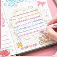 thumbnail image 3 of Magic Border Pen, Curve Highlighter Pens Set, Fun Pens Different Shapes, 6 Color Curve Pens Highlighters Markers, Magic Changing Color Markers, 3 of 8