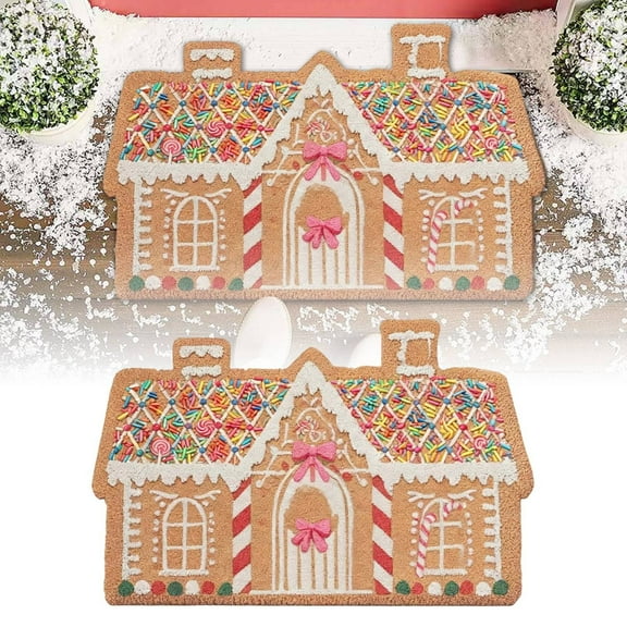 Christmas Carpet Soft Shaggy Area Rug Floor Carpet for Living Room Bedroom, Christmas Decor