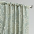 thumbnail image 4 of Magdelena Steel Blue & Silver Designer Damask Curtain (1 Panel), Magdelena Steel Blue & Silver, 50W X 108L, 4 of 6
