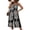 Black, variant on Womens Sleeveless Jumpsuits Summer Printed Wide Leg Jumpsuits Vintage Trendy Overalls Black L US12-14