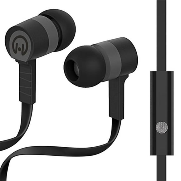 HyperGear HYP-39000 HyperGear Low Ryder Earphones with Mic - Black & Grey