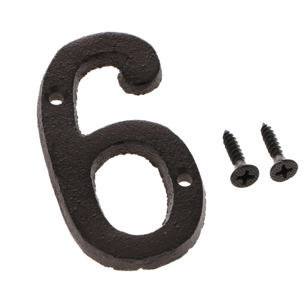 Buy 5 &6 Wrought Iron House Address Number Numerals for Home Door Sign