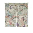 thumbnail image 1 of Cortina Noren ABPHQTO Unicornios arcoíris Nubes Estrellas 85x120 cm, 1 of 1