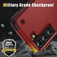 thumbnail image 3 of SaniMore for Samsung Galaxy S22 Plus Case 2022, Military Grade Shockproof Cover Heavy Duty Hybrid Soft TPU+Hard PC Case Non-Slip Gripping Case with Hidden Kickstand, Red, 3 of 8