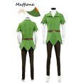 thumbnail image 2 of Disfraz de elfo verde para hombre, disfraz de fantasía de Peter Pan, disfraz de adulto, ropa de fantasía para juego de rol de Halloween, 2 of 5