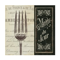 Trademark Fine Art 'French Menu II' Canvas Art by Pela Studio
