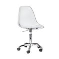 thumbnail image 1 of Eiffel Office Chair Acrylic Wheels Task Chair Mid Back Clear, 1 of 1