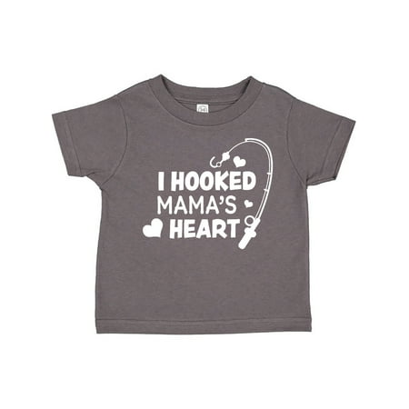 

Inktastic I Hooked Mama s Heart with Fishing Rod Gift Toddler Boy or Toddler Girl T-Shirt