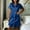 Blue, variant on Blmnix Nightshirts Sleep Dress for Women Satin Nightgowns Button Down Nightgown Sleep Shirts Beige Above-the-Knee Short Sleeve Collared Moo Moos for Women Nightgown