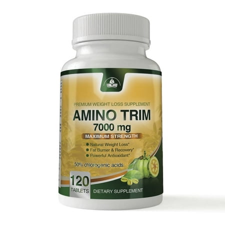 Amino Trim 3-in-1 Fat Burner Garcinia Cambogia, BCAA, Green Coffee Bean Extract (120