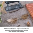 thumbnail image 4 of Ubiuo Small Cat Eye Sunglasses Women Punk Party Metal Rock Candy Color Glasses B2721, 4 of 4