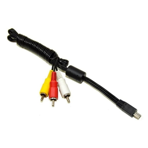 HQRP Mini USB To 3 RCA AV Cable for Canon PowerShot G1 X, G1 X Mark II, G7 X, G11, G12, G15, G16, S100, S110, S120, S200, S95, S90 Digital Camera