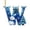 Blue-W, variant on JeashCHAT Christmas Initial Snowman Ornaments, Personalized DIY 26 Letters Acrylic Pendant Christmas Tree Decoration, Christmas Gifts