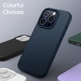 thumbnail image 6 of JETech Silicone Case for iPhone 15 Pro Max 6.7-Inch, Silky-Soft Touch Full-Body Protective Phone Case, Shockproof Cover (Navy), 6 of 6