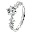 thumbnail image 2 of Anillos para mujer, regalos para mujer, anillos con incrustaciones de corazones y flechas, circonitas, estrellas, sueños, románticos, para San Valentín, propuesta de matrimonio, anillo de moda., 2 of 5