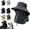 1pc Gray, variant on UPF 50+ UV Protection Outdoor 3-in-1 Fisherman's Hat, Breathable Unisex Hat with Neck Cover, Detachable Outdoor Hat
