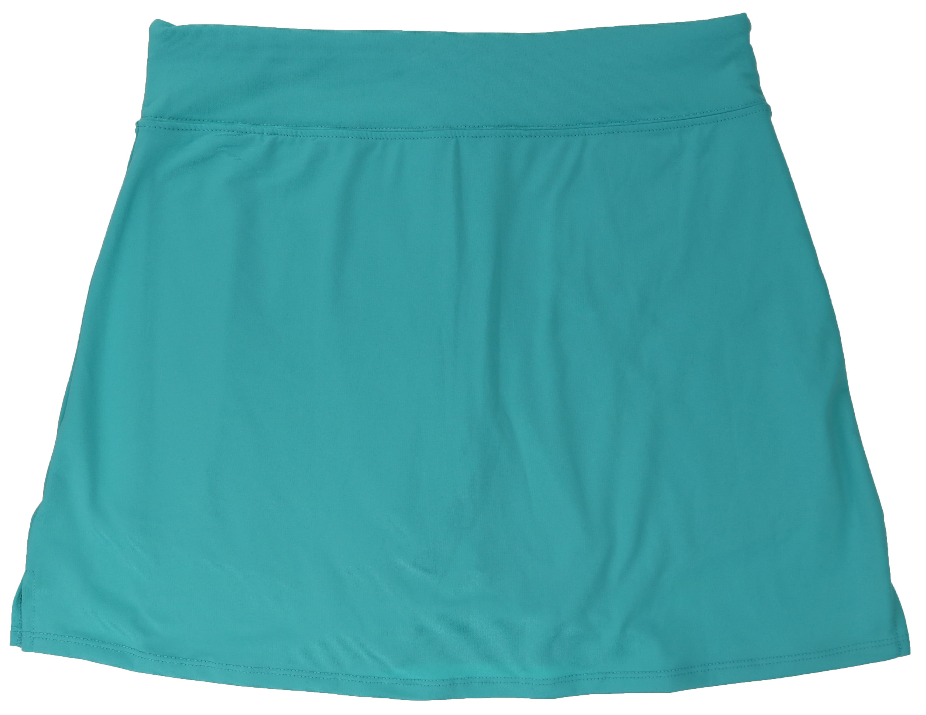 Colorado Clothing Tranquility Women's Dance Exercise Skirt – Aqua Mini Stripe, Knee-Length, Pull-On Waist (Large)