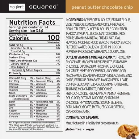 Soylent Squared Peanut Butter Chocolate Chip