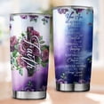 thumbnail image 2 of Cross Roses Christian Tumbler, Spiritual Gifts, Bible Tumbler ID-0530-JWO4, 2 of 7