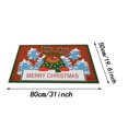 thumbnail image 2 of Tapis de Porte Rouges de Noël pour Entrée Extérieure, Tapis de Porte d'Entrée de Noël pour l'Intérieur, Tapis Brossé pour Vestibule de Porte d'Entrée, Tapis d'Entrée de Noël Anti-Saleté, Pas de Lavage, la Saleté Peut Être Coupée, Tapis Antidérapant, 2 of 6
