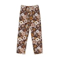 thumbnail image 6 of Uemuo Sunflowers Pattern Men's Wide Leg Palazzo Lounge Pants with Pockets Light Weight Loose Comfy Casual Pajama Pants-Medium, 6 of 9