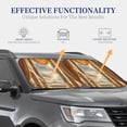 thumbnail image 4 of Wukai Golden Drapes Pillars Clouds Print Windshield Sun Shade, Car Front Window Shades Sunshade Cover Sun Visor Shield Block Automotive Interior Protector Blocks UV Rays-Small, 4 of 6