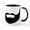 White/Black Inside, variant on CafePress - Beard Mug - 11 oz Ceramic Mug - Novelty Coffee Tea Cup