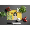 thumbnail image 3 of Summer Sunflowers Black English Springer Spaniel Glass Cutting Board Large 12 in x 15 in, 3 of 5