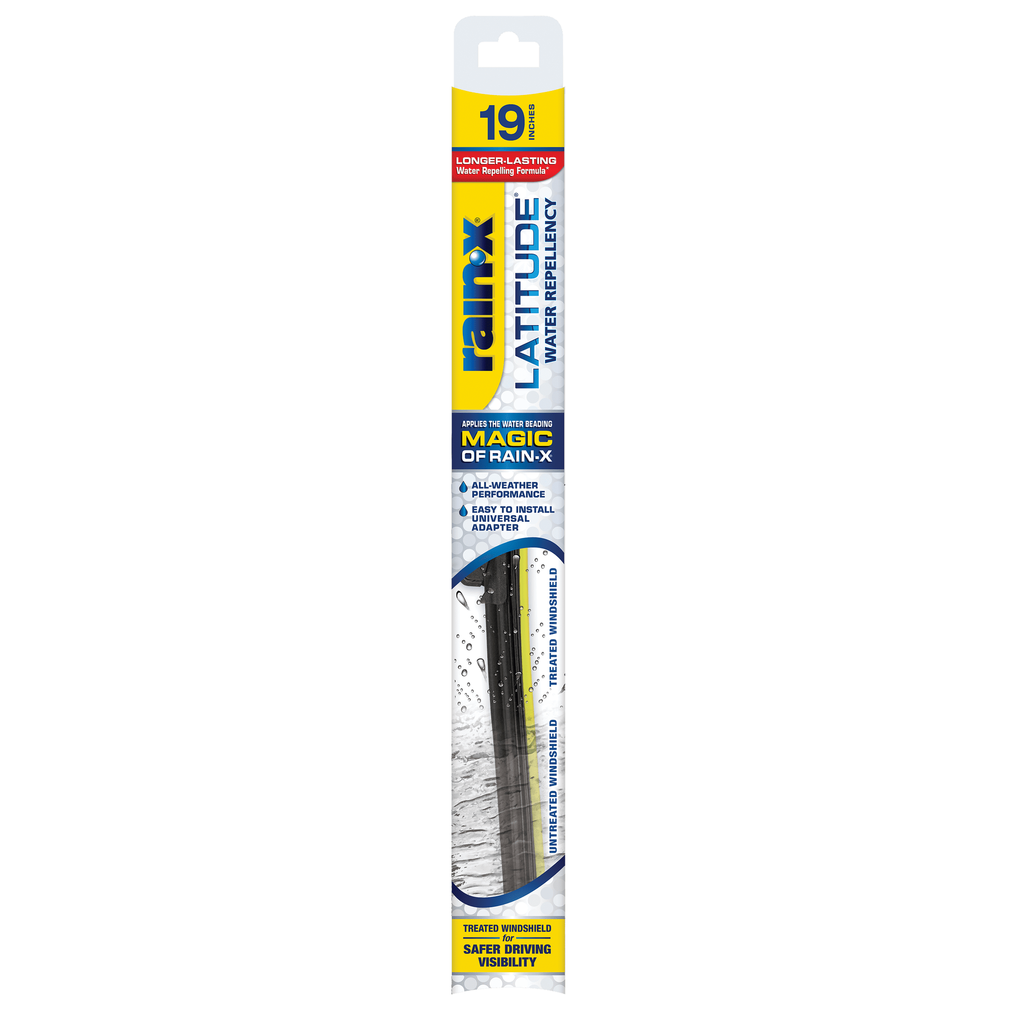 Rain-X Latitude Water Repellency 19" 2-IN-1 Windshield Wiper Blade