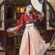 thumbnail image 1 of Ropa tradicional mujer vestido asiático Sailing Hanfu Han Element estilo chino antiguo Gules, 1 of 5