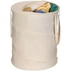 Household Essentials Pop-Up Hamper, Natural Canvas