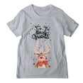 thumbnail image 3 of mgoYE Dad Christmas Family Matching Pajamas Papa Xmas Father Short Sleeve T-Shirt(Grey,XL), 3 of 8