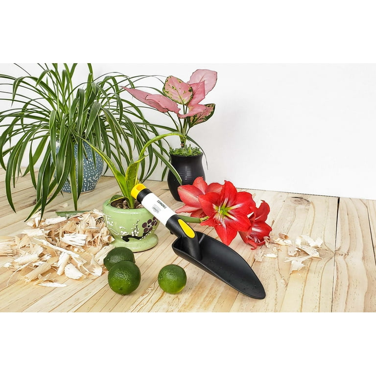 Expert Gardener Plastic Garden Trowel - 11 inch, Black & Yellow - Walmart .com